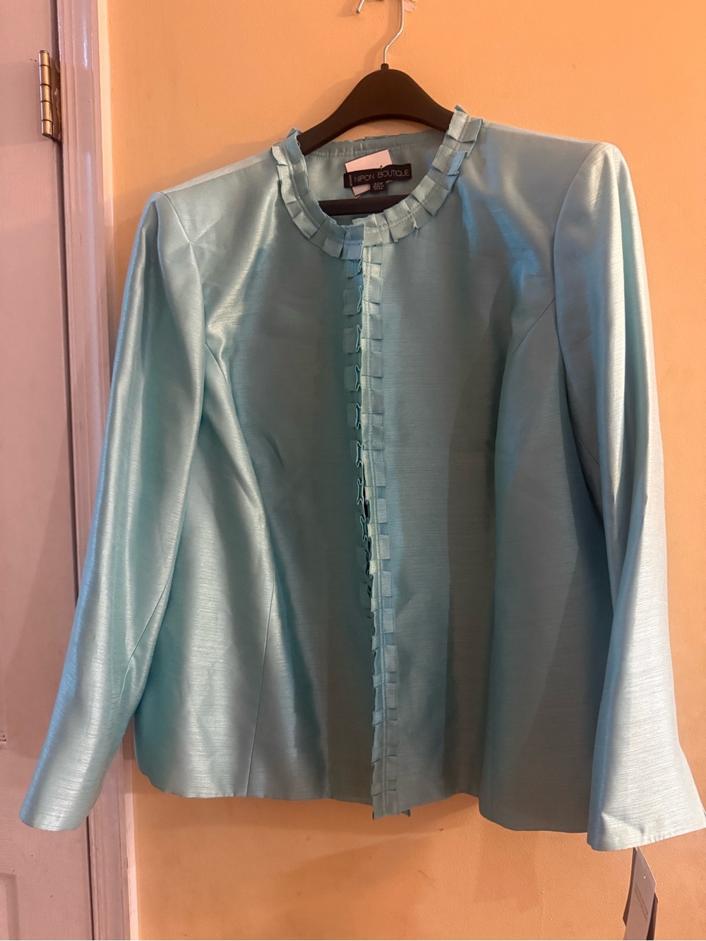 Nipon Boutique Light Blue Jacket, 22W